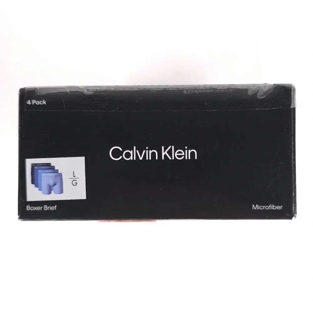 CALVIN KLEIN 4 Pack Boxer‎ Brief Microfiber Wicking NP2756R-460 LARGE